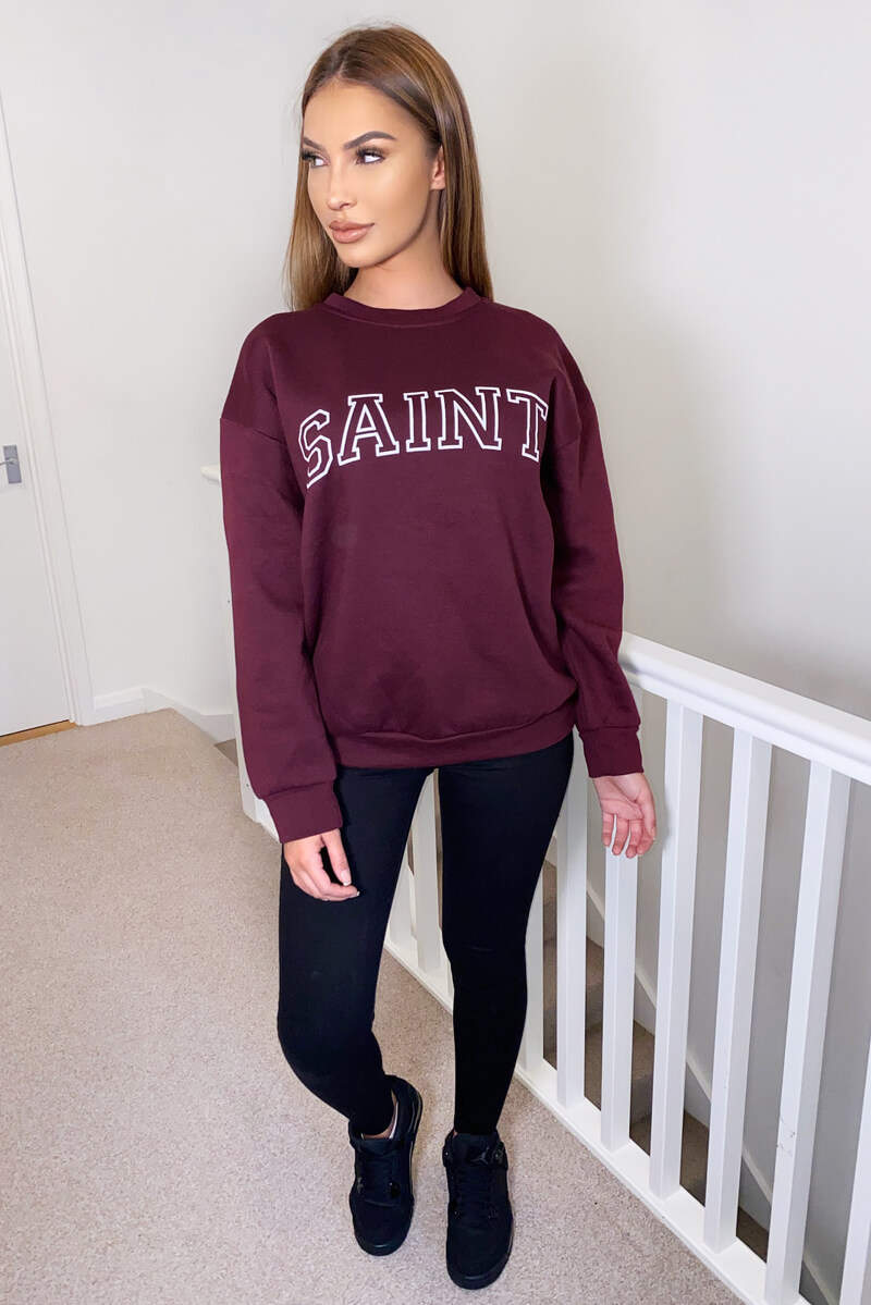 Wine Saint Sweatshirt - Swimclubus