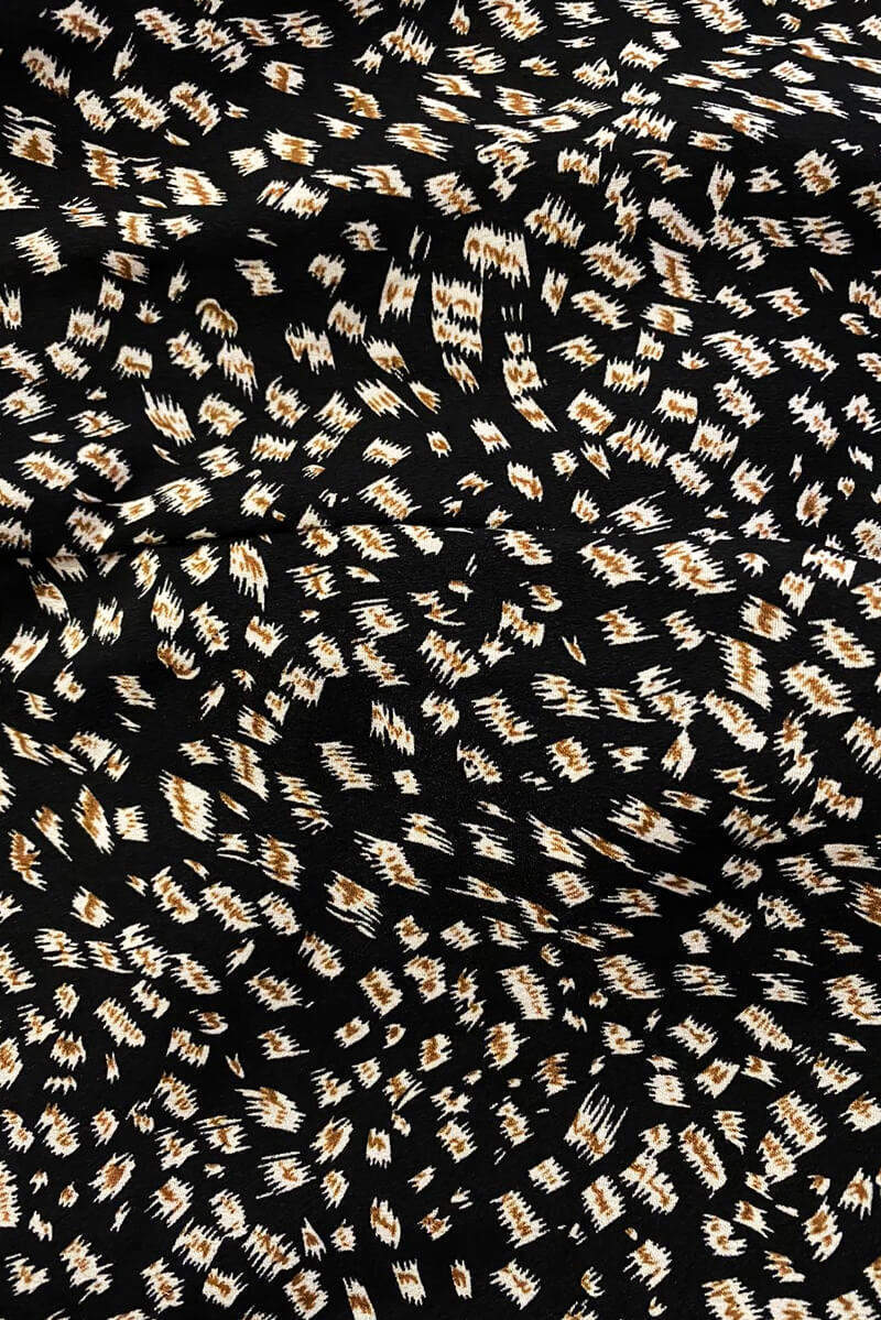 Black Aztec Wrap Top - Swimclubus