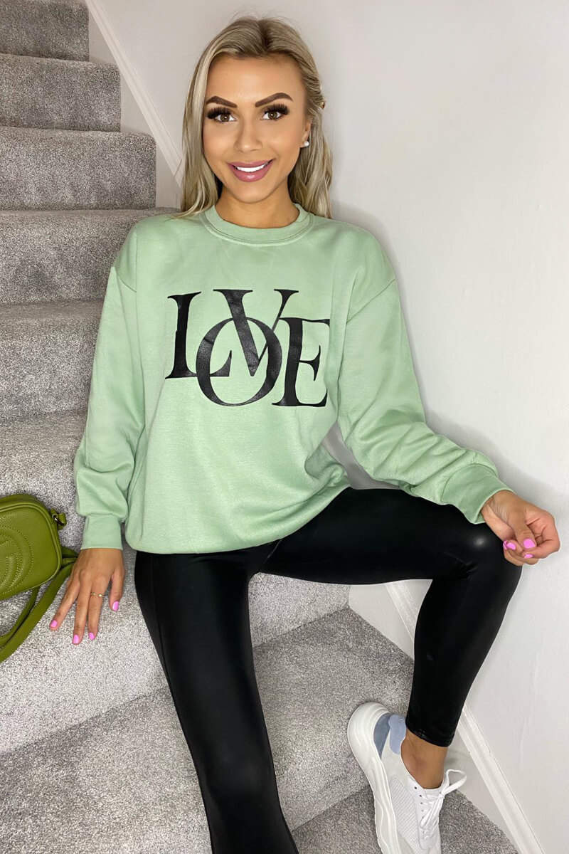 Sage LOVE Sweatshirt - Swimclubus